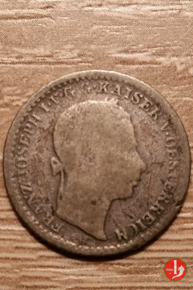 10 Kreuzer o 10 Carantani 1859 (Milano)