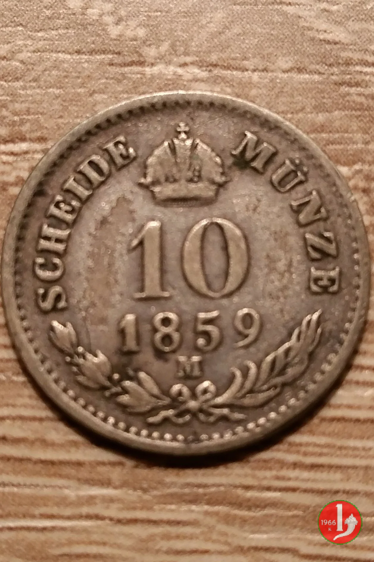 10 Kreuzer o 10 Carantani 1859 (Milano)
