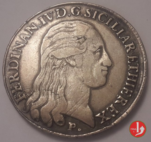 Piastra con stemma 3° tipo 1798 (Napoli)