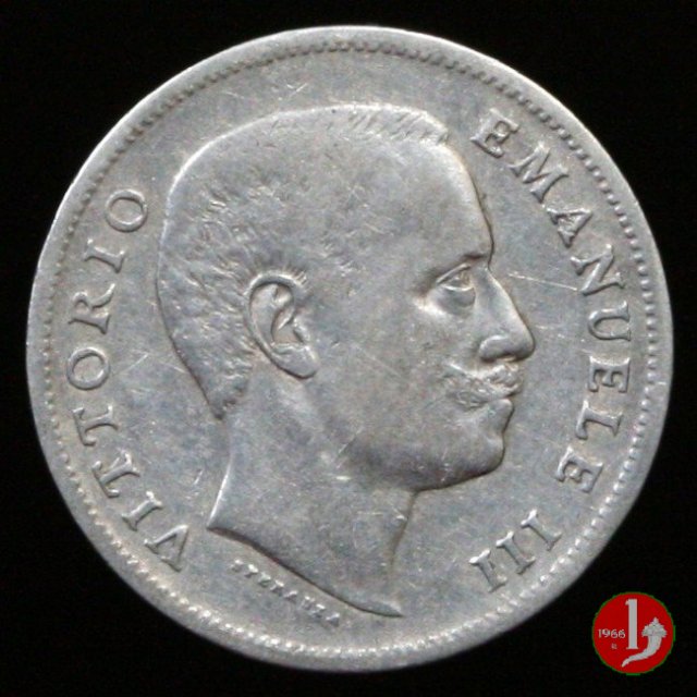 1 lira aquila sabauda 1906 (Roma)