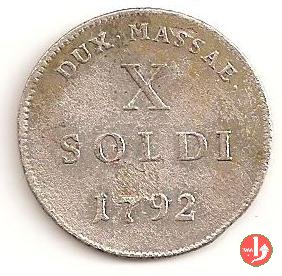 10 soldi 1792 (Milano)