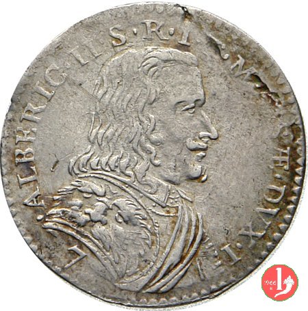 7 bolognini 1667 (Massa di Lunigiana)