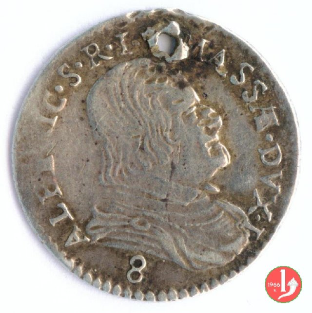 8 bolognini 1665 (Massa di Lunigiana)