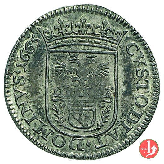 8 bolognini 1665 (Massa di Lunigiana)