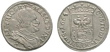 8 bolognini 1665 (Massa di Lunigiana)