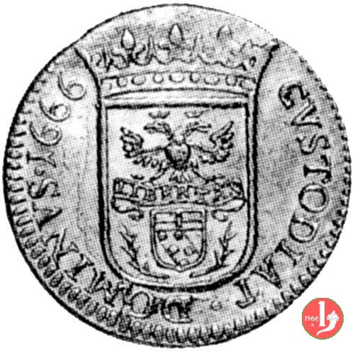 8 bolognini 1666 (Massa di Lunigiana)