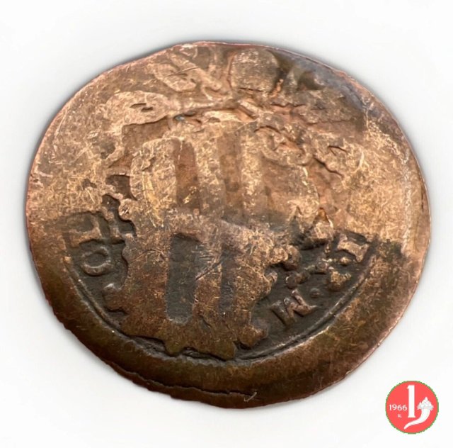 Quattrino STEMMA-S. UBALDO (figura mitrata)  (Gubbio)