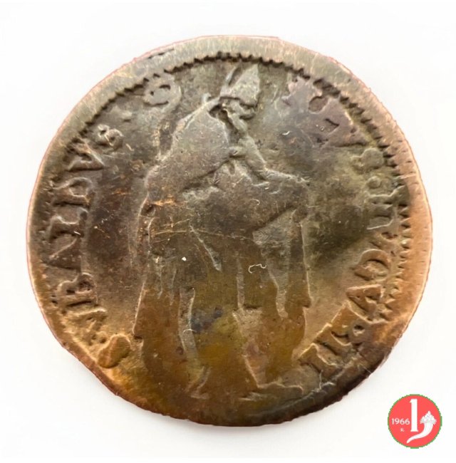 Quattrino STEMMA-S. UBALDO (figura mitrata)  (Gubbio)