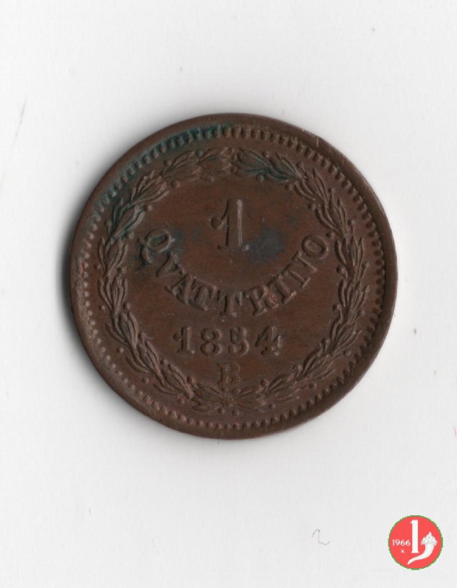 1 quattrino 1854 (Bologna)