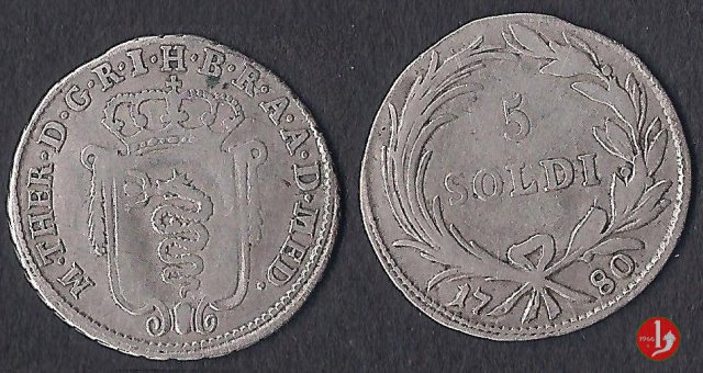 5 soldi 1780 (Milano)