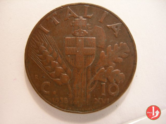 10 centesimi impero rame 1938 (Roma)