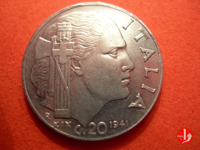 20 centesimi impero 1941 (Roma)