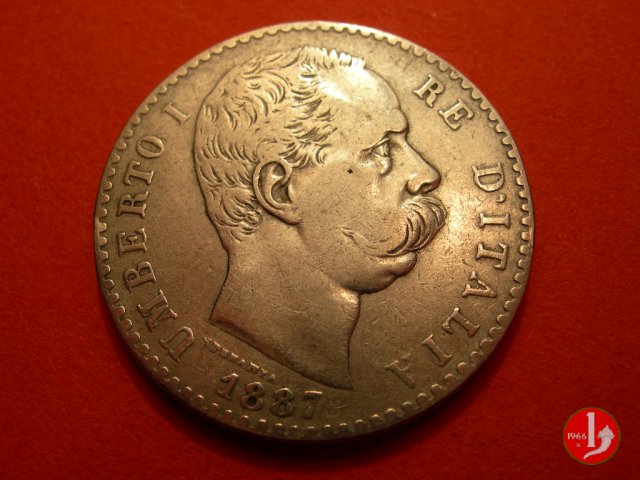 2 lire 1887 (Roma)