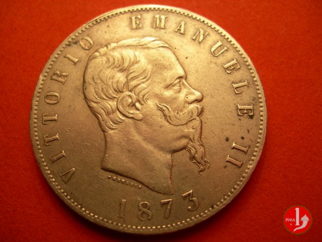 5 lire o scudo 1873 (Milano)