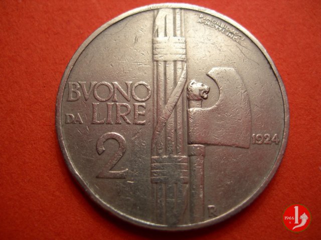 Buono da 2 lire 1924 (Roma)