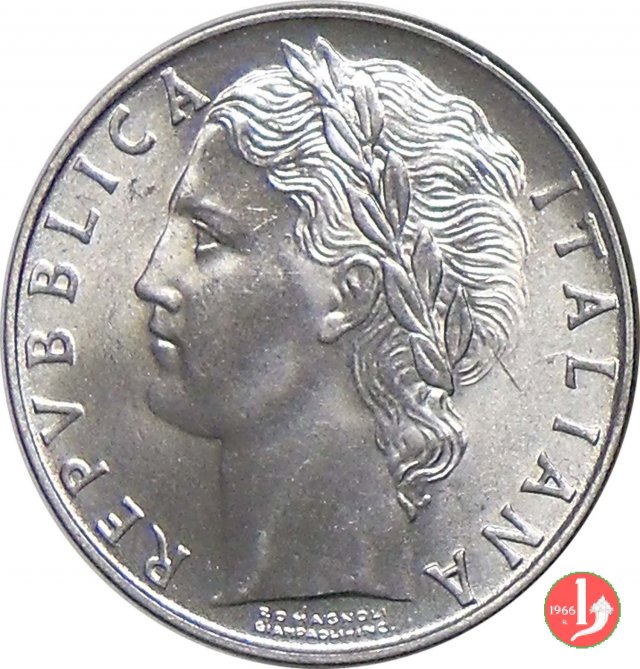 100 lire Minerva 1955 (Roma)