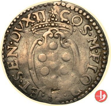1/2 giulio I serie (Santo in piedi, senza data) 1555-1569 (Firenze)