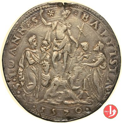 1/2 piastra d'argento 1570 (Firenze)