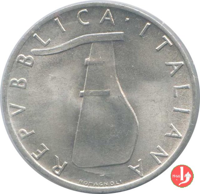 5 lire delfino 1967 (Roma)