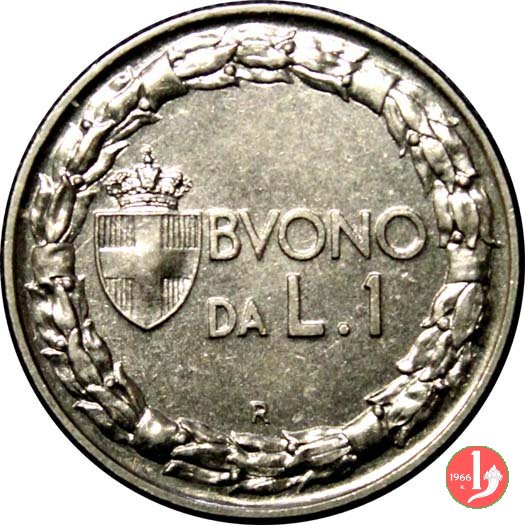 Buono da 1 lira 1927 (Roma)