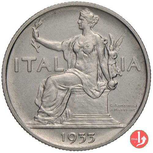 Buono da 1 lira 1933 (Roma)