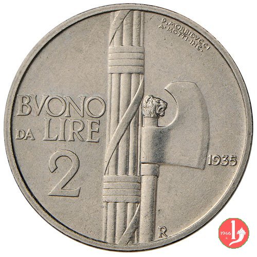 Buono da 2 lire 1935 (Roma)