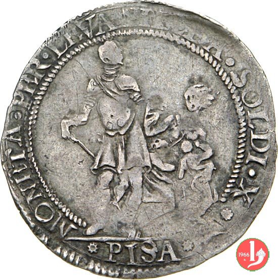 da 10 soldi per il levante II tipo 1595-1608 (Pisa)