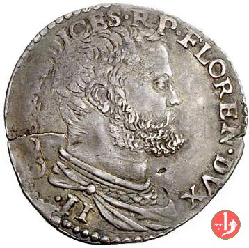 lira da 20 soldi (busto barbuto a destra) 1544-1554 (Firenze)