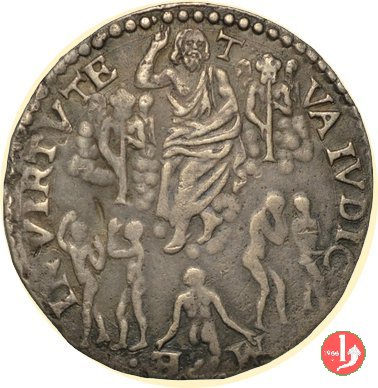 lira da 20 soldi (busto barbuto a destra) 1544-1554 (Firenze)