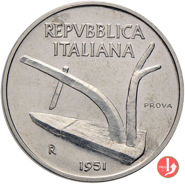 prova 10 lire 1951 1951 (Roma)