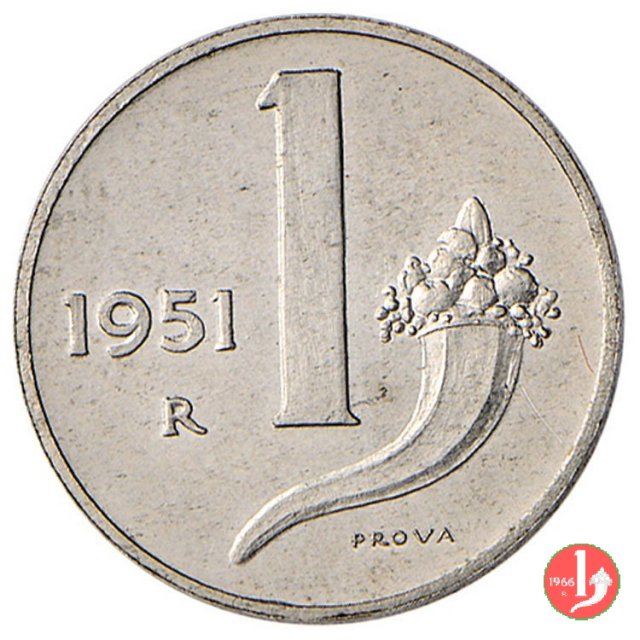 prova 1 lira 1951 1951 (Roma)