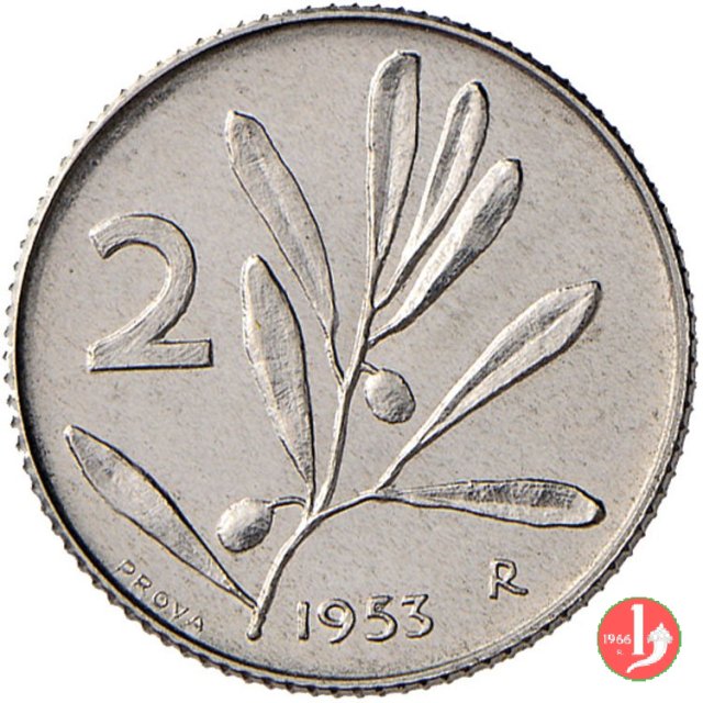 prova 2 lire 1953 1953 (Roma)