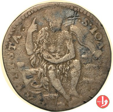 testone da 40 soldi o 3 barili III serie (viso barbuto) 1537 (Firenze)