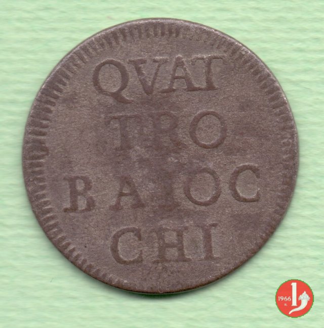 Muraiola da 4 baiocchi 1748 (Roma)