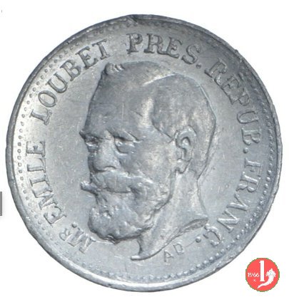 1 "centesimo" Émile Loubet 1904 (Roma)