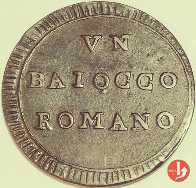 baiocco del 2° tipo (stemma a targa) 1797 (Roma)