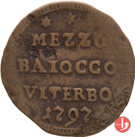 mezzo baiocco 1797 (Viterbo)