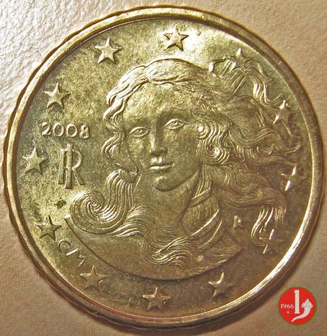 10 centesimi di Euro 2008 (Roma)