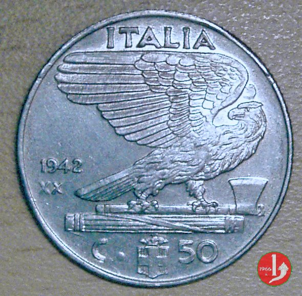 50 centesimi impero 1942 (Roma)