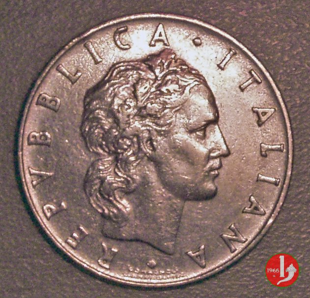 50 lire Vulcano 1955 (Roma)