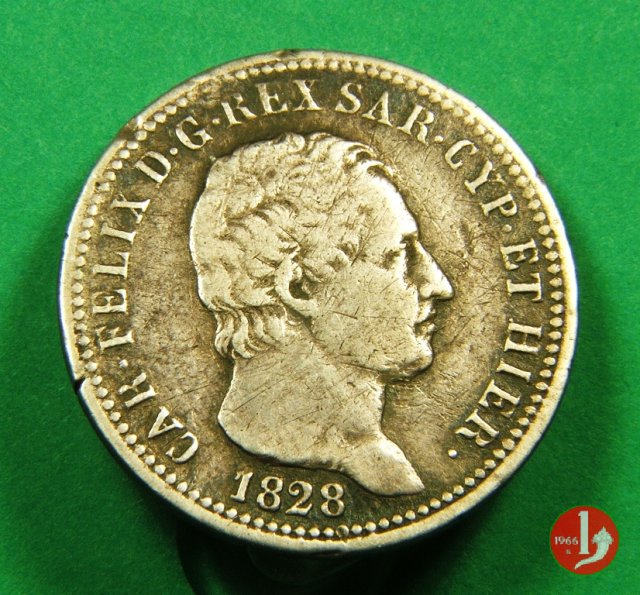 1 lira 1828 (Genova)