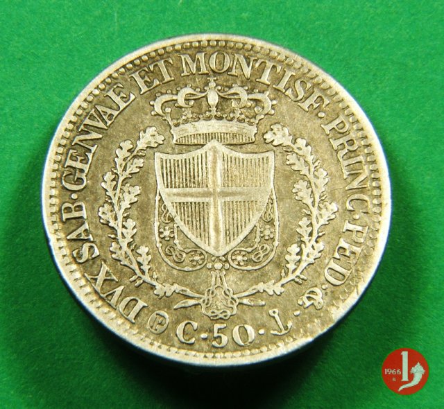 50 centesimi 1829 (Genova)