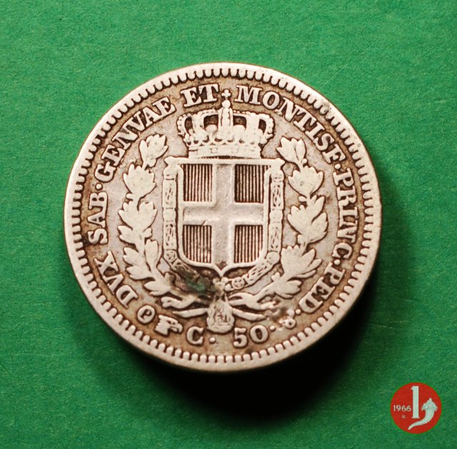 50 centesimi 1845 (Torino)