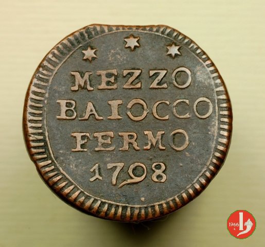 mezzo baiocco 1798 (Fermo)