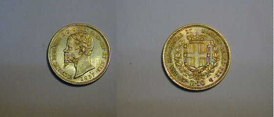 10 lire 1857 (Torino)