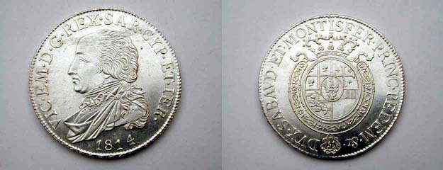 1/2 scudo 1814 (Torino)