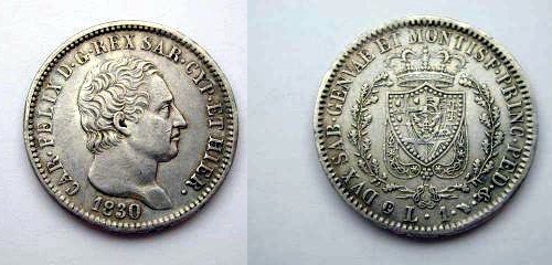 1 lira 1830 (Torino)