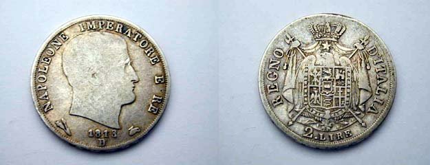 2 lire 1813 (Bologna)