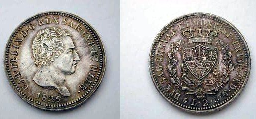 2 lire 1826 (Genova)