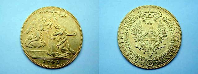 4 Zecchini 1745 (Torino)
